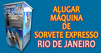 Aluguel máquina de sorvete expresso RJ